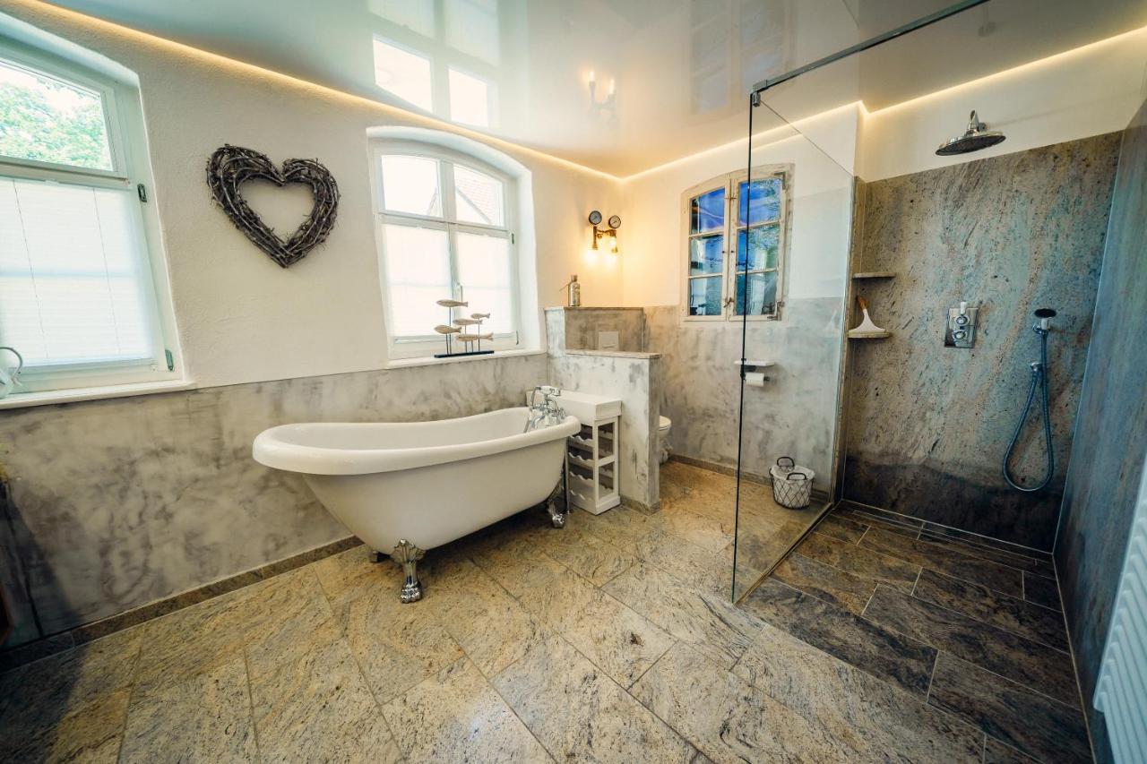 Alte Schmiede Mit Sauna, Pool Und Whirpool Im Aussenbereich Schoenstes Ferienhaus Der Lausitz Elsterheide Eksteriør billede