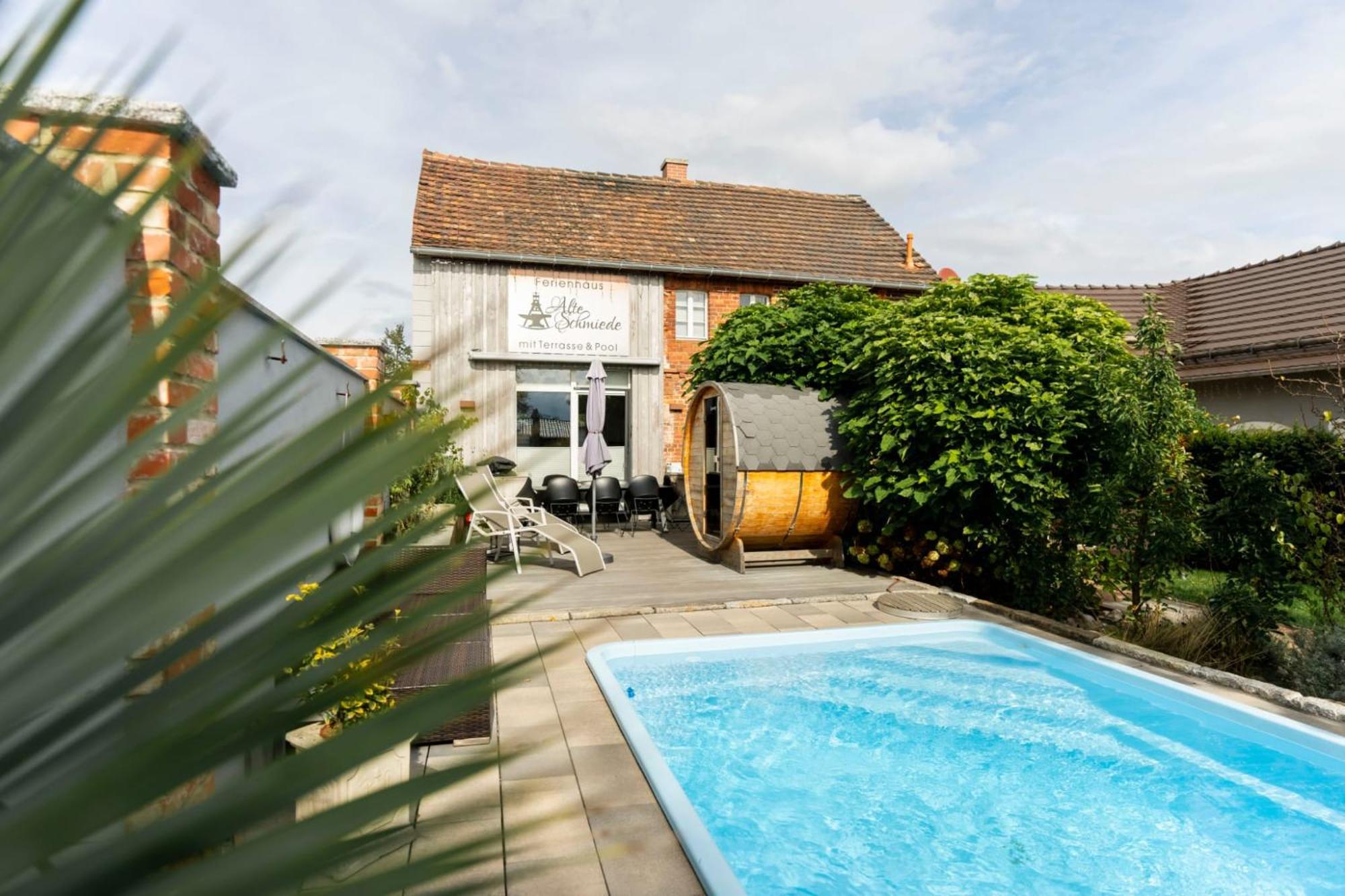 Alte Schmiede Mit Sauna, Pool Und Whirpool Im Aussenbereich Schoenstes Ferienhaus Der Lausitz Elsterheide Eksteriør billede